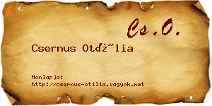 Csernus Otília névjegykártya
